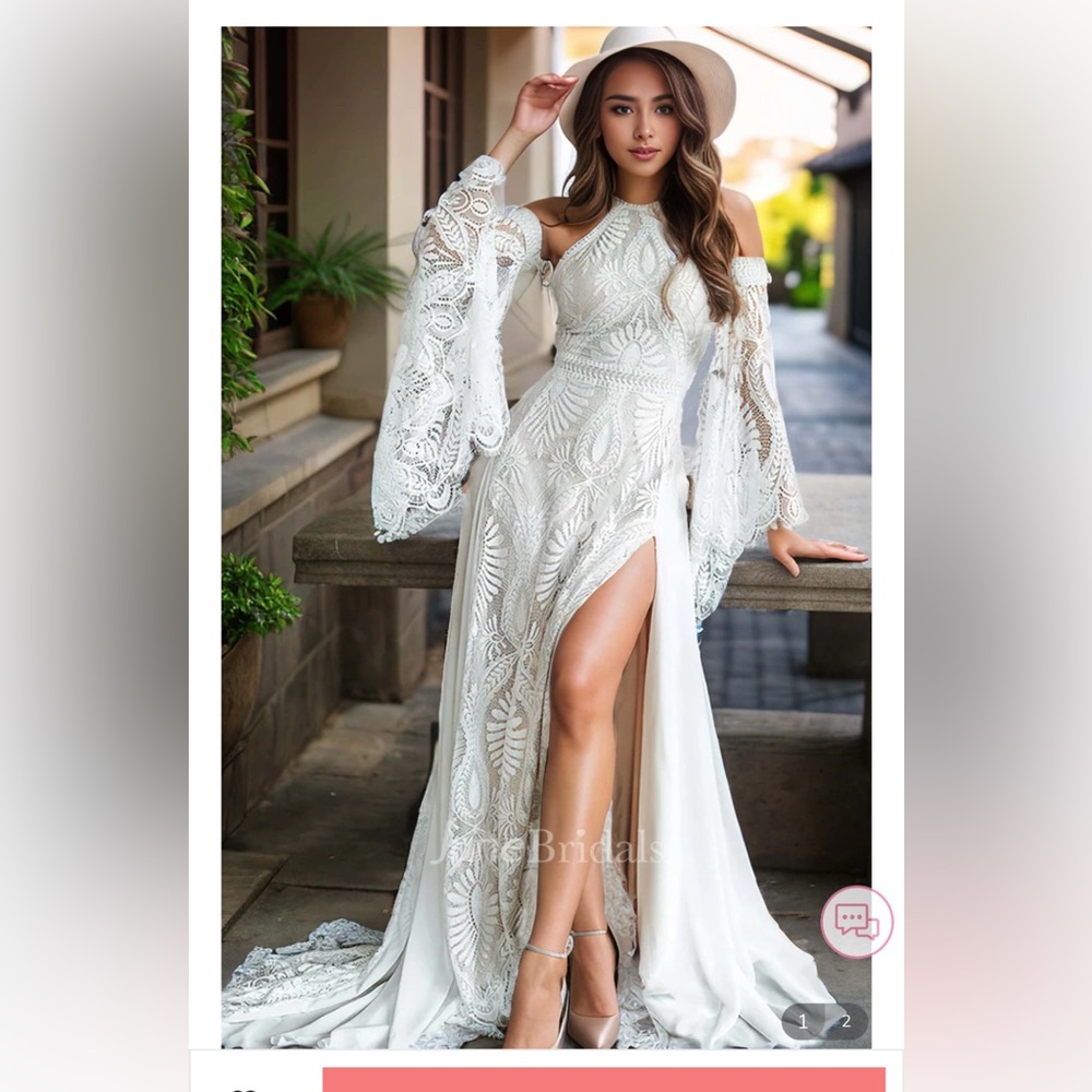 Elegant White Lace Off-Shoulder Dress